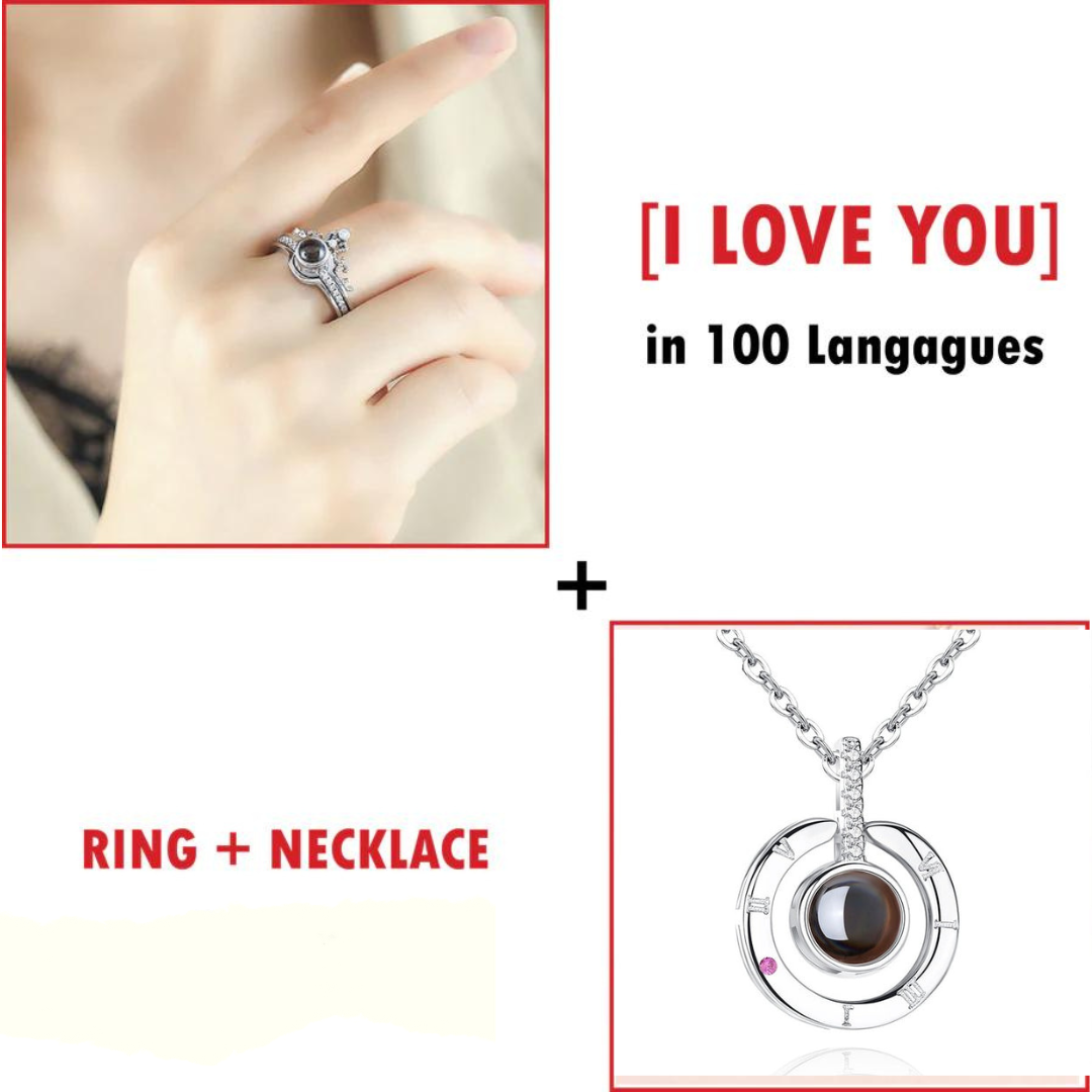 100 LANGUAGES I LOVE YOU PROJECTION NECKLACE