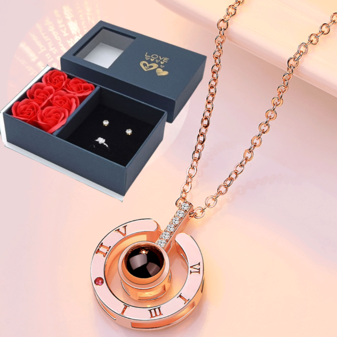 100 LANGUAGES I LOVE YOU PROJECTION NECKLACE