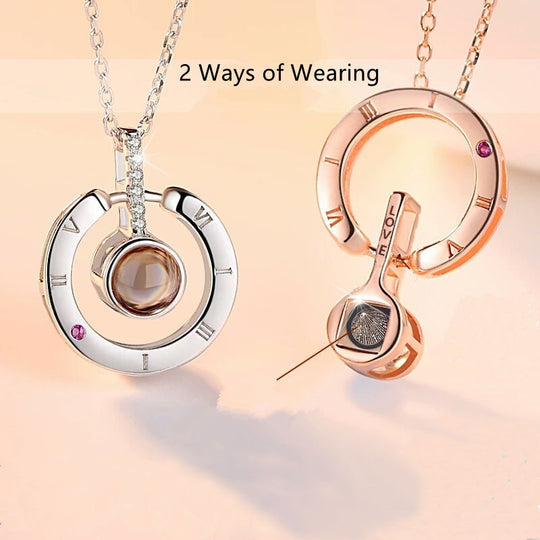 100 LANGUAGES I LOVE YOU PROJECTION NECKLACE