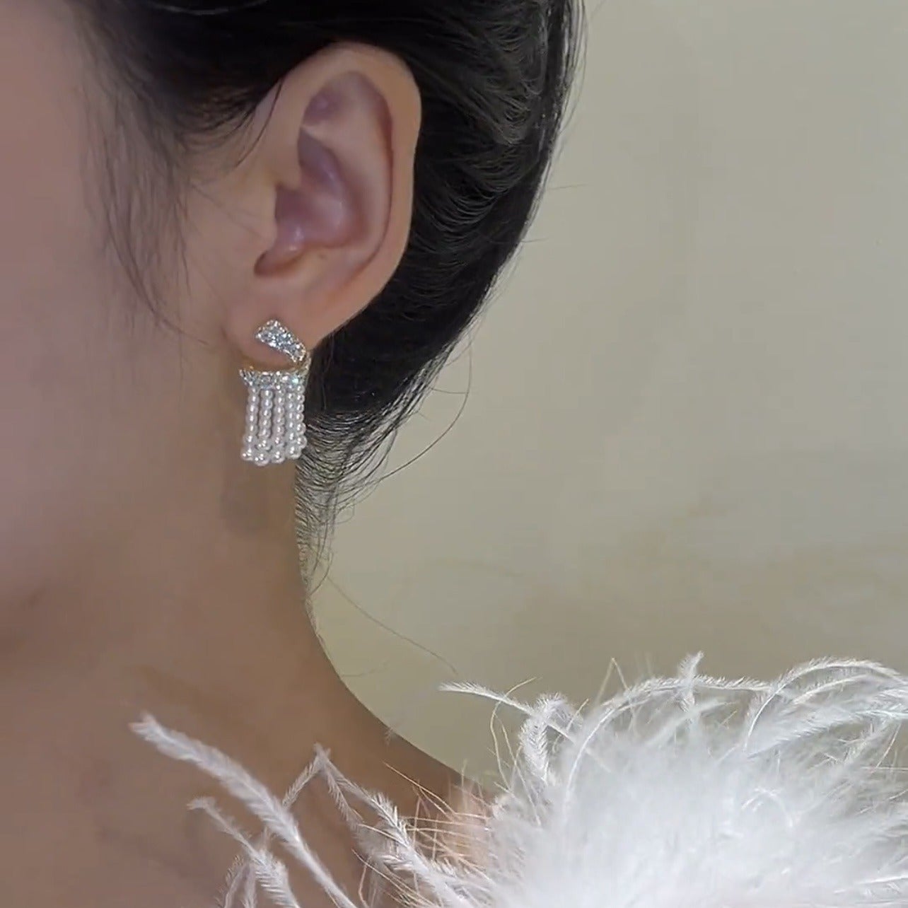 Pearl Hanging Earrings