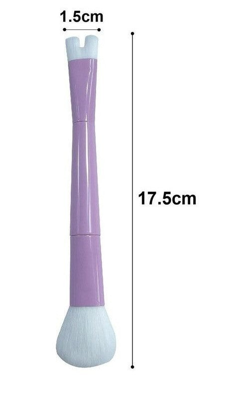 U-Shaped Dual-End Brush Tool Makeup Brush Nose Contour Brush - 2 In 1