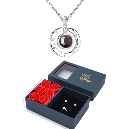 100 LANGUAGES I LOVE YOU PROJECTION NECKLACE