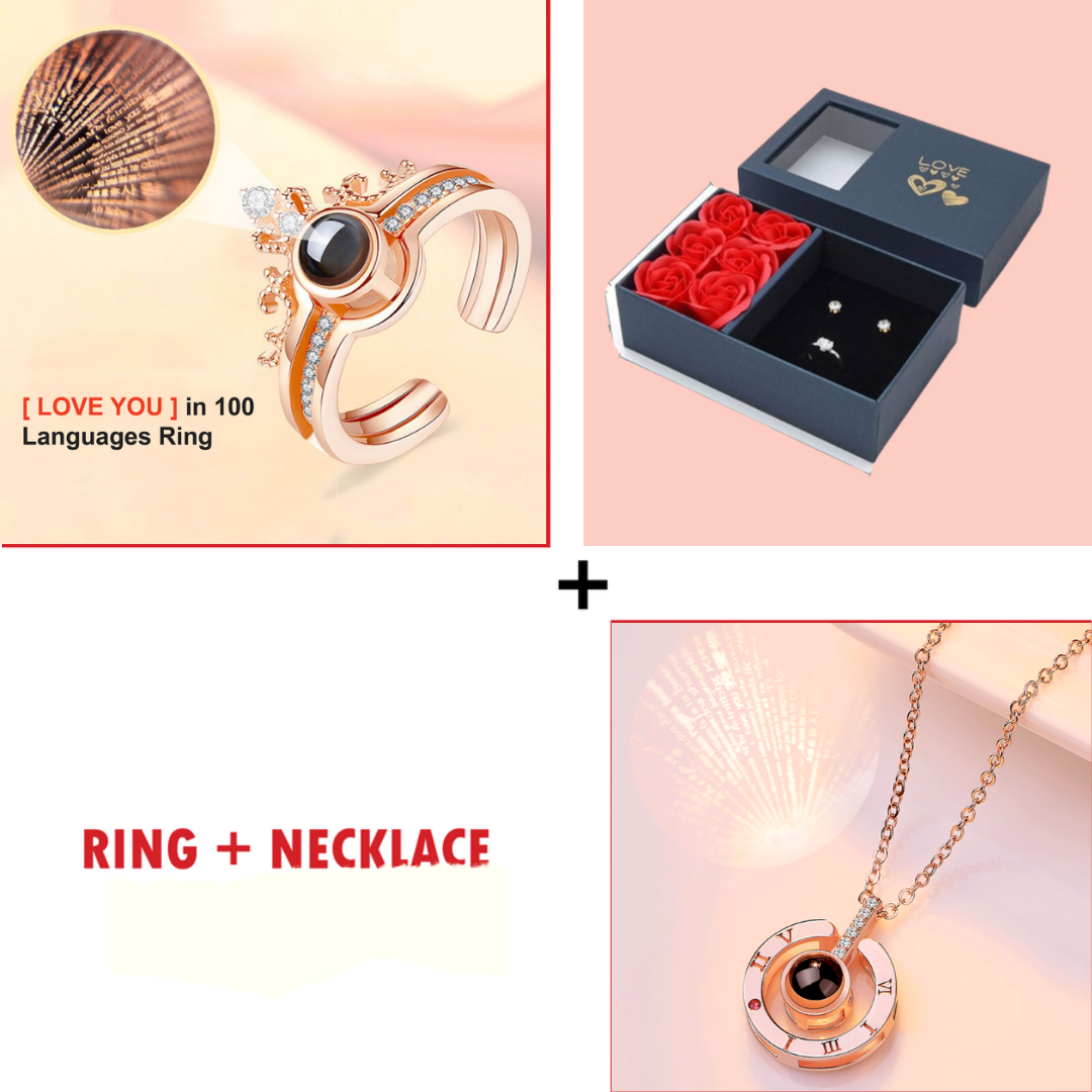 100 LANGUAGES I LOVE YOU PROJECTION NECKLACE