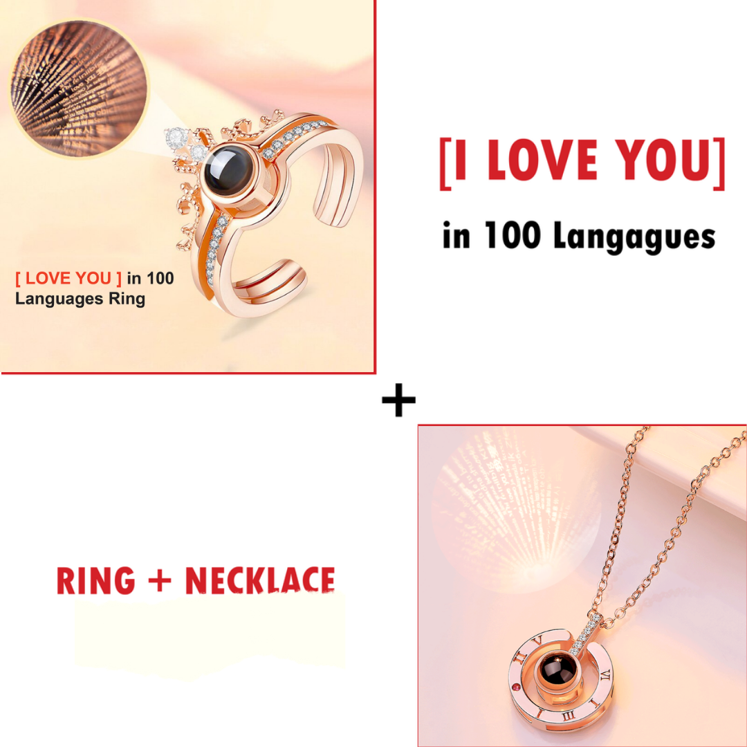 100 LANGUAGES I LOVE YOU PROJECTION NECKLACE